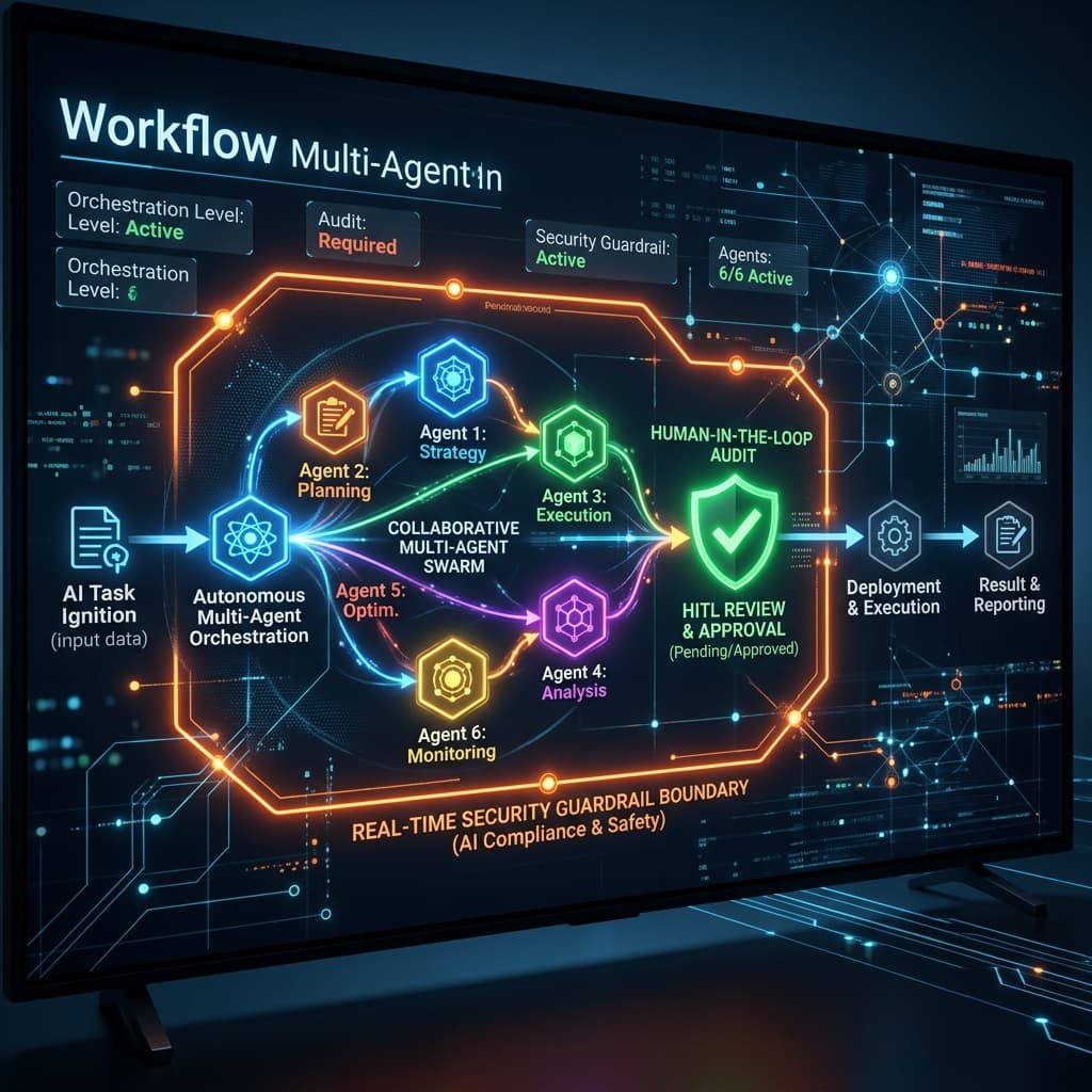 Agentic AI Multi-Agent Orchestration Diagram